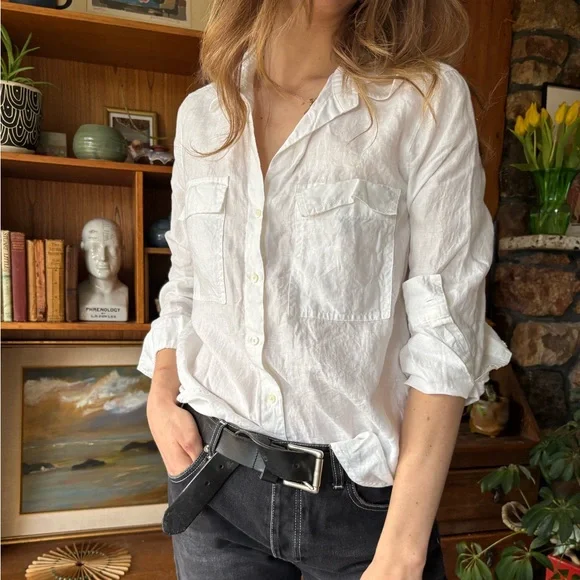 Babaton Linen Top S - Picture 1 of 3